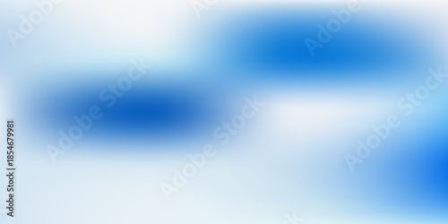 Abstract blue gradient background with grainy glowing blue light. Vector Illustration