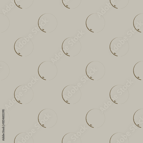 Fishing rod circle seamless pattern isolated on color background