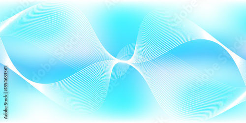 The background is in soft blue and pastel tones, lighter and brighter, creating a fresh and natural feel.