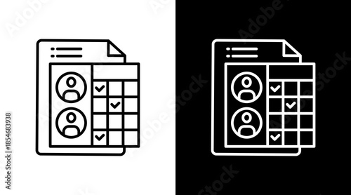 Skill Matrix Icon For Design Elements