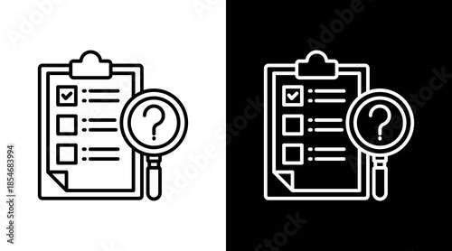 Survey Form Icon For Design Elements