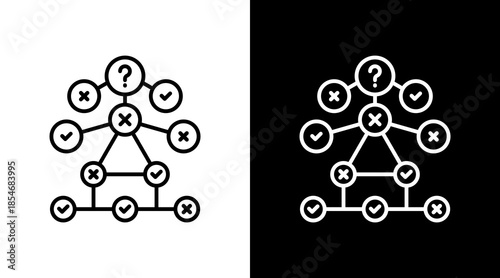 Decision Tree Icon For Design Elements