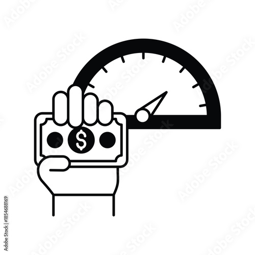 Incentive  icon with white background vector stock illustration