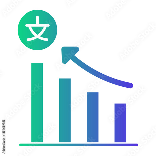 statistic Gradient icon