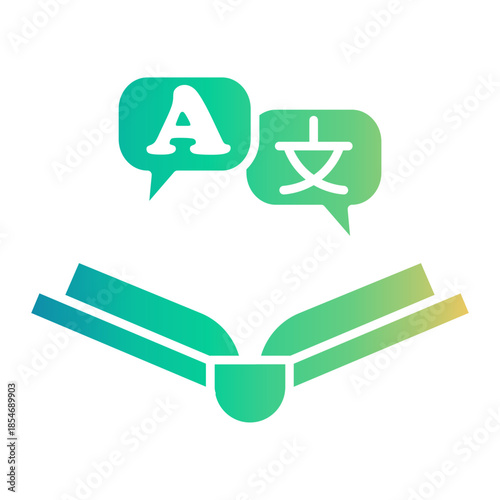 language book Gradient icon