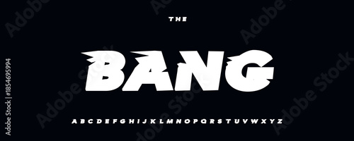 Retro Race Font Logo Alphabet Vector Sharp Dynamic Letters Set Typography, Bold Sport Typographic Design for Condensed Title Text Poster Headline,Type Logotype, Action Speed Fonts. Vector Typeface