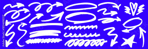 Playful underline details connect visually to a soft arrow. Marker strokes bring highlight contrast, while underline aligns the arrow for cohesive marker rhythm.