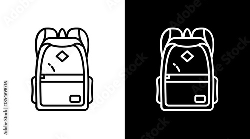 Trendy Backpack Icon