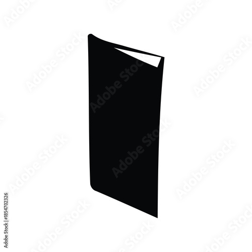 Monochromatic rendering of an unclosed book with pages slightly visible inside