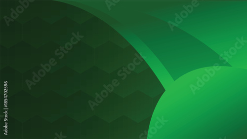 Green abstract geometric background with smooth curved shapes ideal for business branding presentations websites apps banners posters and modern digital design layouts visuals art use