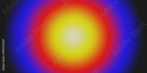 Radial circular rainbow gradient background with vibrant textured rings on black backdrop for digital art