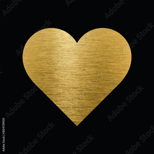 golden elegant heart shape