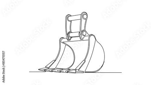 Excavator Bucket Heavy Machinery Equipment.