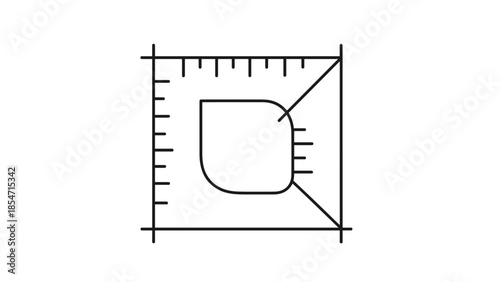 Ruler Measuring Square Object Precision.