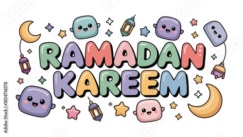 Ramadan Kareem Illustration: Celebrate the spirit of Ramadan with this captivating illustration, featuring delightful elements that evoke the joy and blessings of the holy month.