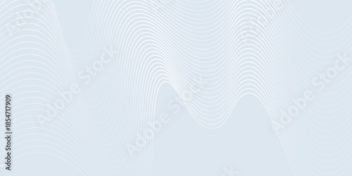 Abstract wave lines on white background whit doted. Smooth dynamic template design.  art good modern nice subtle