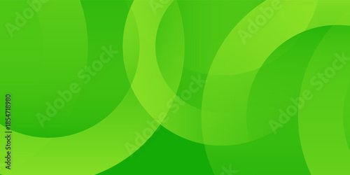 Abstract green circle background trendy. Fluid shapes composition. vector