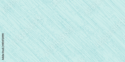 Grain wood image texture on blue cyan board background. Mint green Solid vintage art good