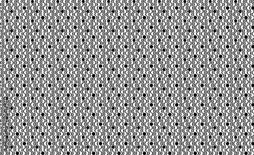 Geometric seamless pattern with abstract black wavy and dot on white background. Vector illustration, for masculine shirt dress cloth sportswear  casual cover decoration wallpaper all over print