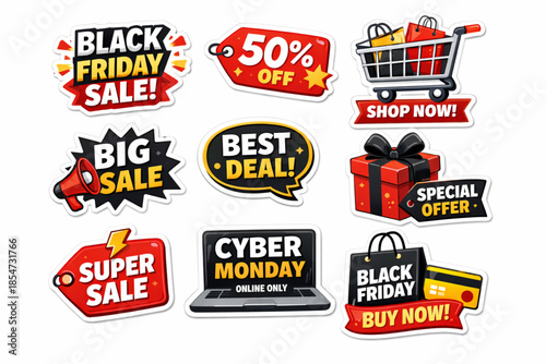 set of discount labels