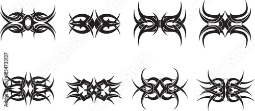 Tribal designs collection featuring various abstract illustrations and patterns