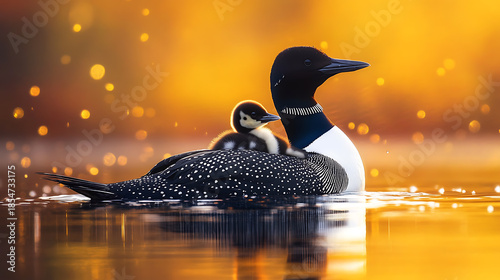 abstract background with a dolphin