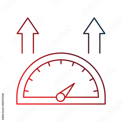 High Performance icon with white background vector stock illustration