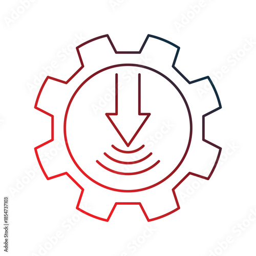 Pressure  icon with white background vector stock illustration