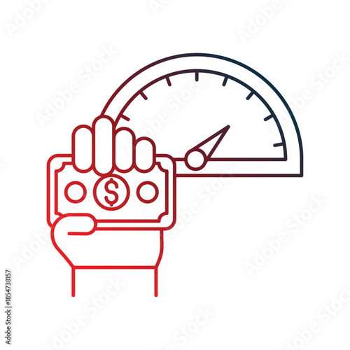 Incentive  icon with white background vector stock illustration