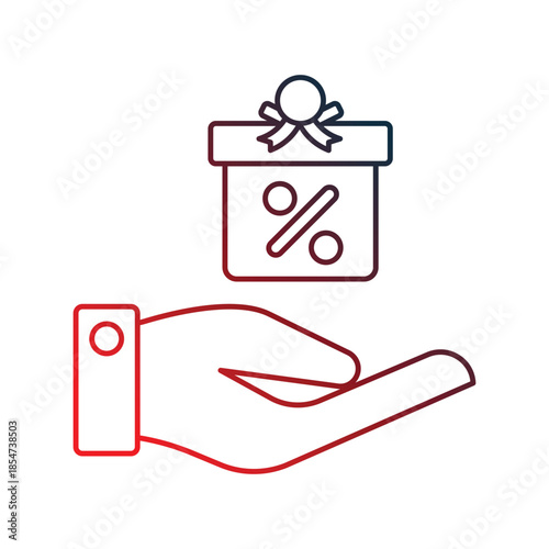 Incentive  icon with white background vector stock illustration