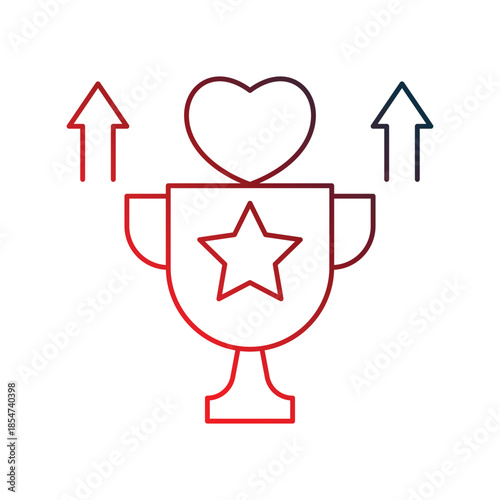 Achievement  icon with white background vector stock illustration
