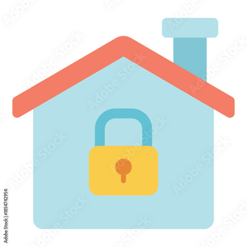 home protection flat icon