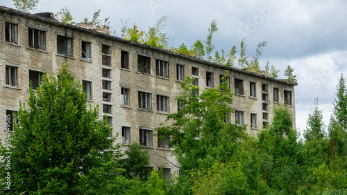 Ehemaliges Sperrgebiet Irbene in Lettland heute Geisterstatt und Lost Place mit Weltraumteleskop