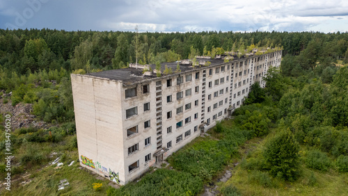 Ehemaliges Sperrgebiet Irbene in Lettland heute Geisterstatt und Lost Place mit Weltraumteleskop