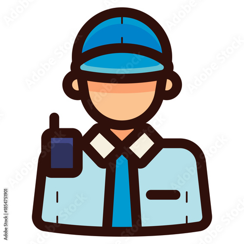 security guard icon illustration