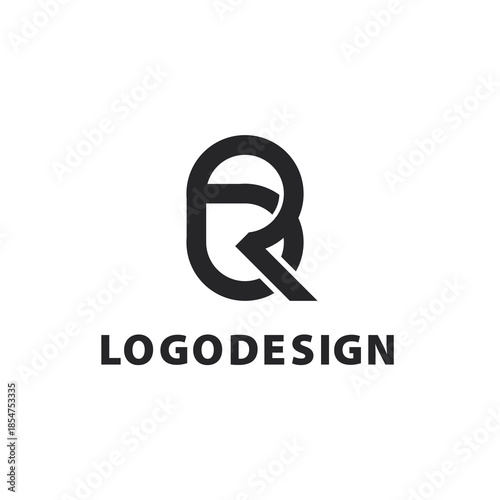 Minimalist BR Monogram Professional Logo Design