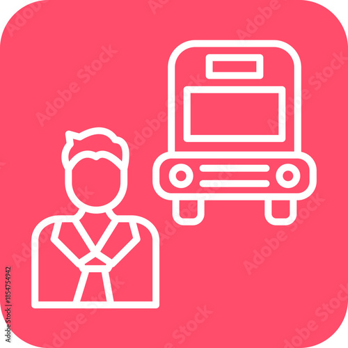 Bus Driver icon style