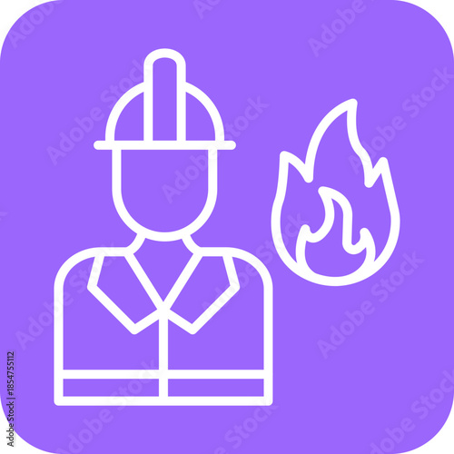 Firefighter icon style