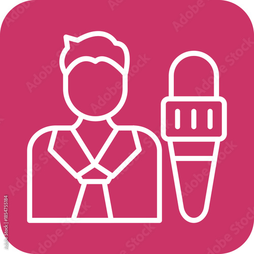 Journalist icon style