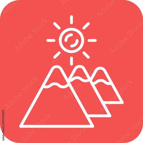 Mountains icon style