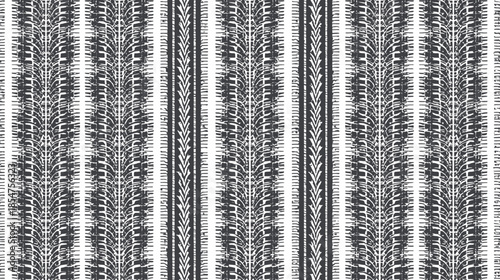 Intricate grayscale vertical striped pattern with woven texture.