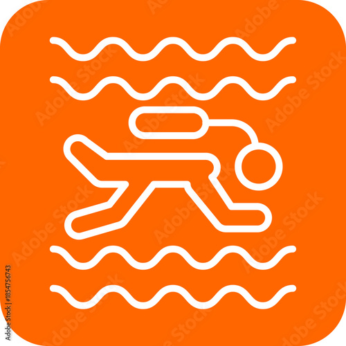 Scuba Diving icon style