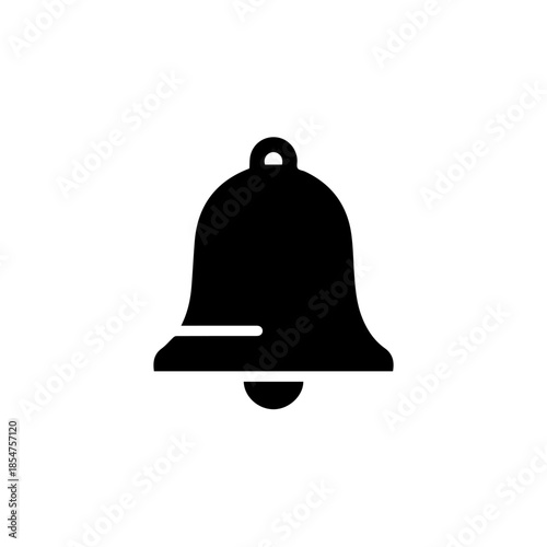 Simple black bell icon