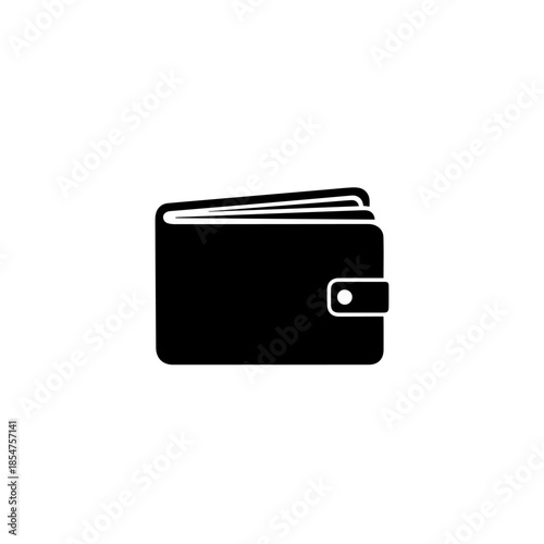 Closed black wallet