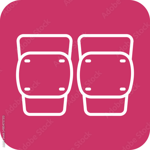 Knee Pad icon style