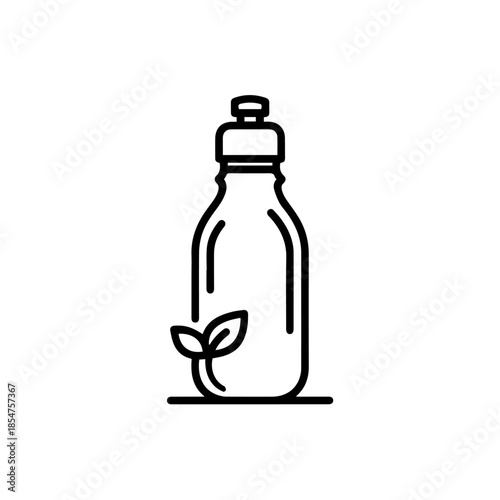 Natural essential oil bottle