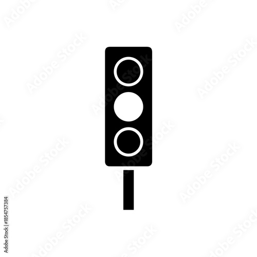 Traffic signal displaying green light