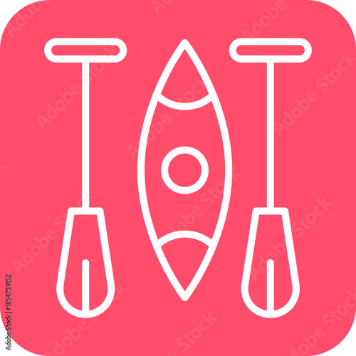 Kayaking icon style
