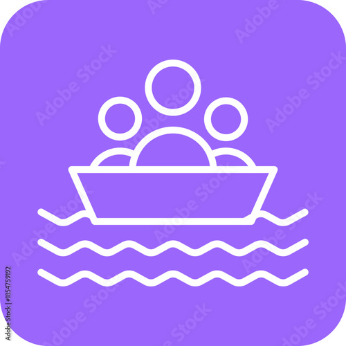 Rafting icon style