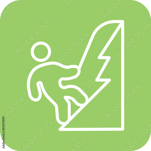 Rock Climbing icon style